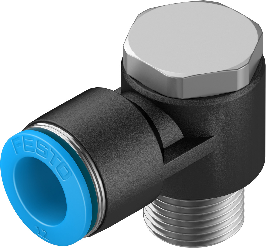 FESTO/费斯托 L 型快插式螺纹接头 QSLV-3/8-12
