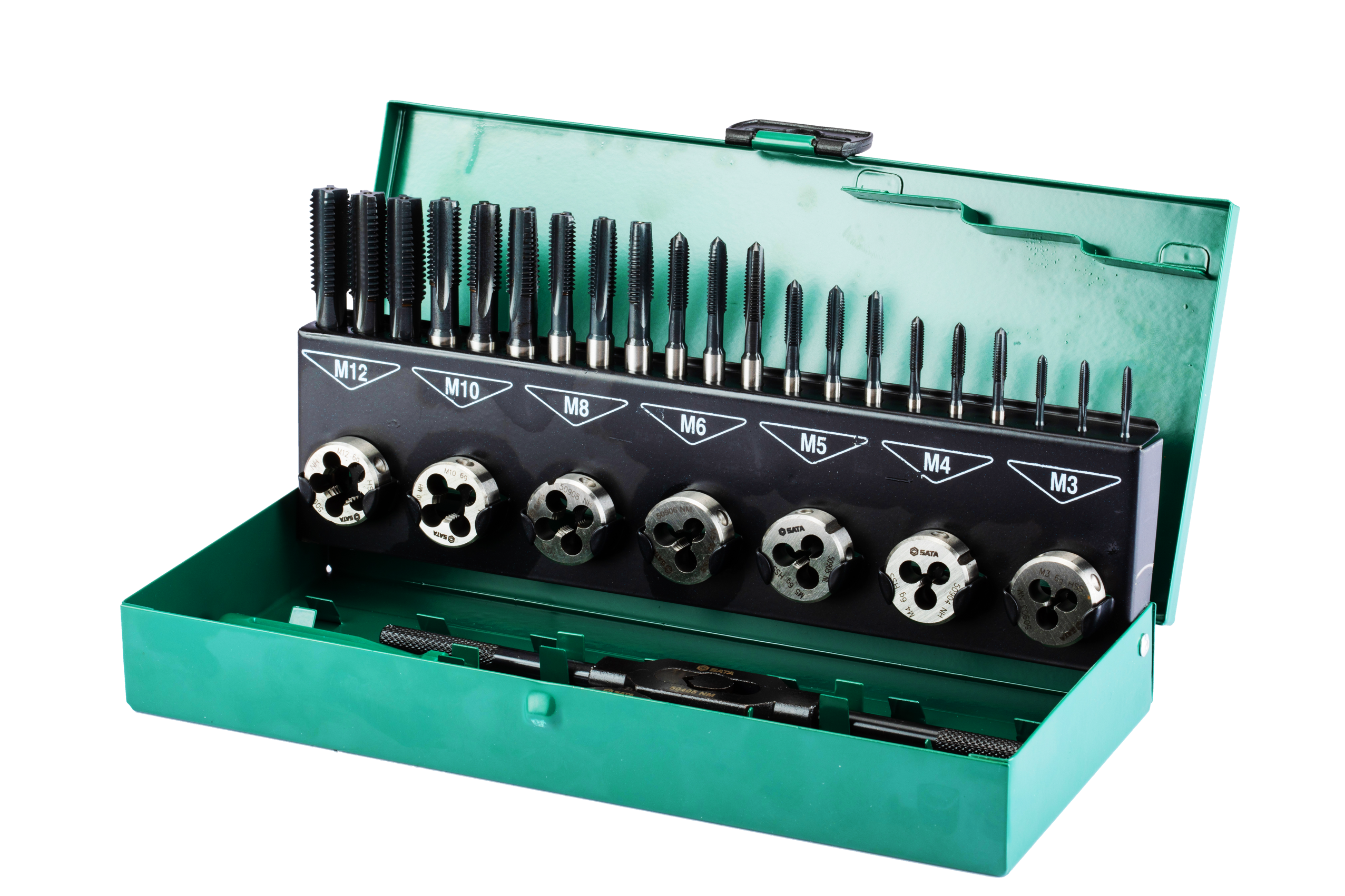 SATA/世达 32件高速钢粗牙丝锥板牙组套 50452