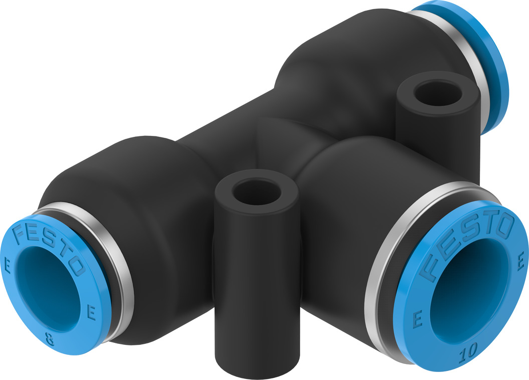 FESTO/费斯托 T 型快插接头 NPQE-T-Q10-Q8-P10