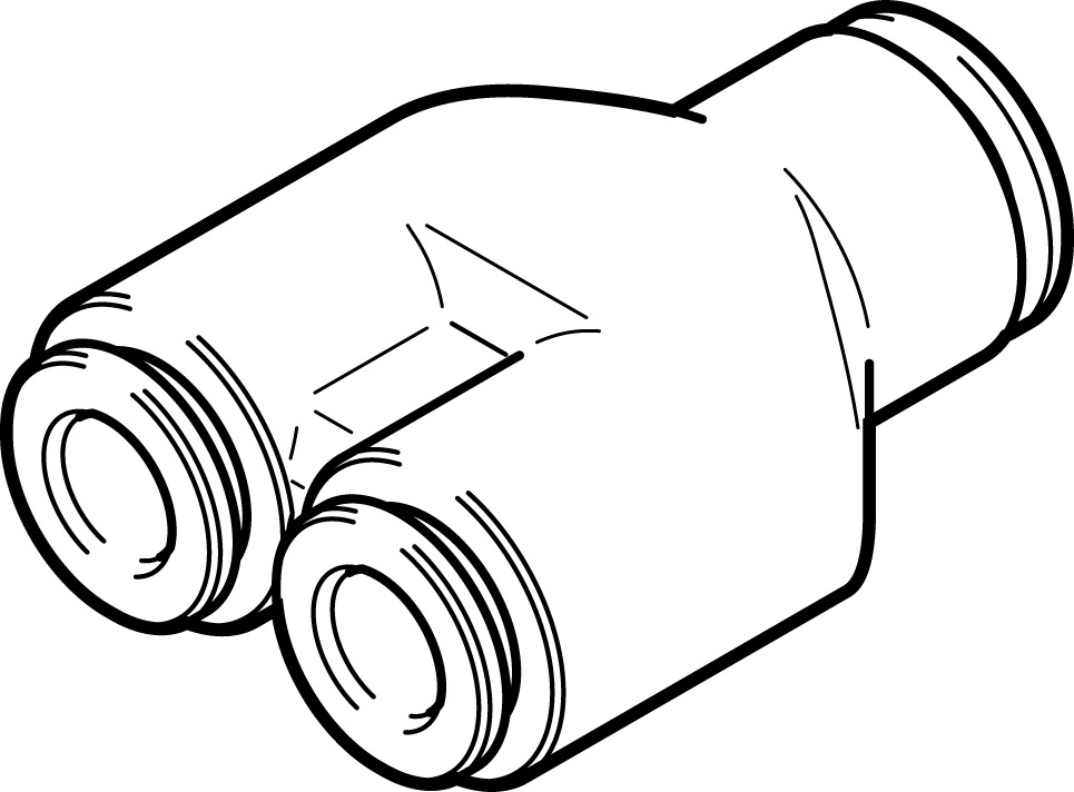 FESTO/费斯托 Y 型快插接头 NPQH-Y-Q10-Q8-P10
