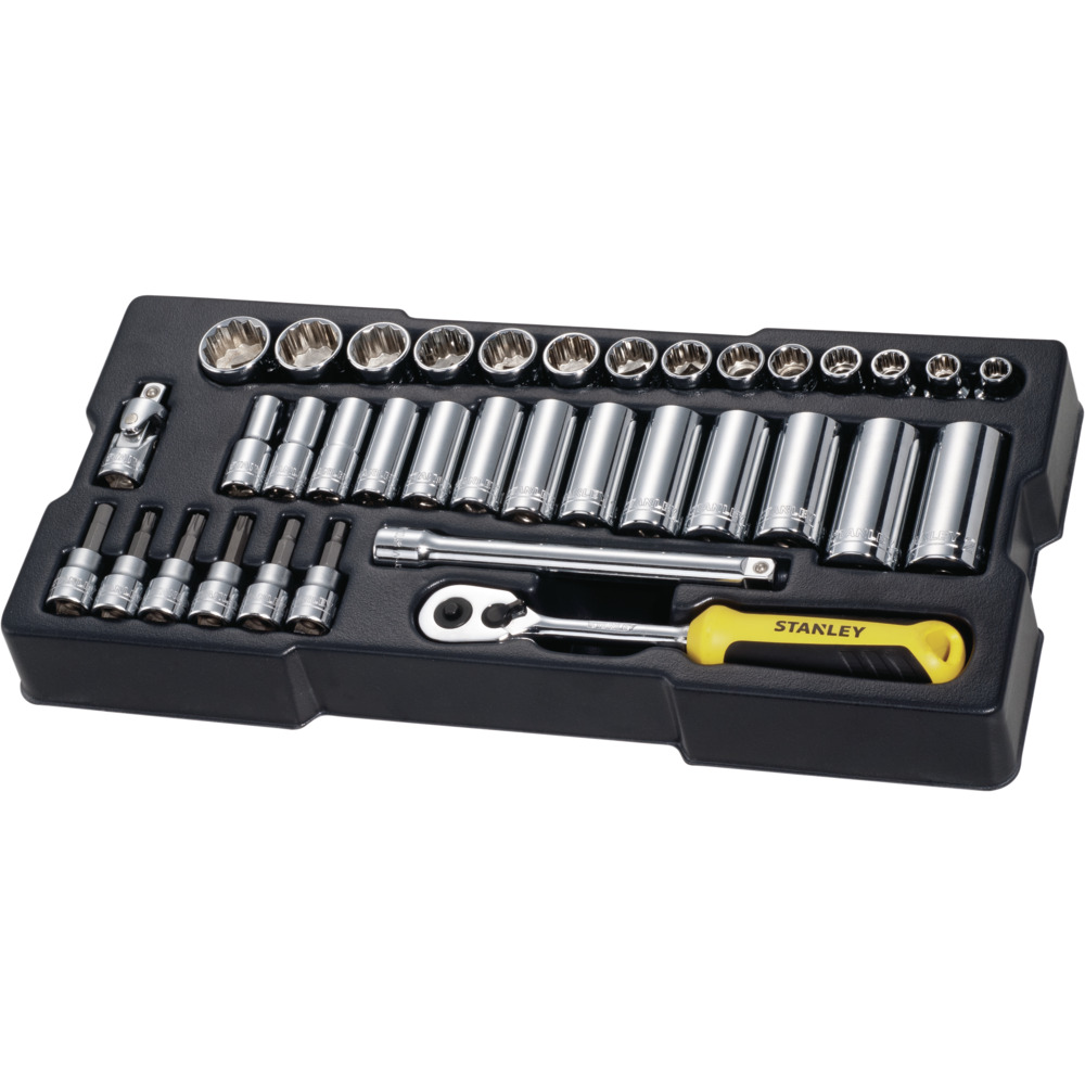 STANLEY/史丹利 23件12.5MM系列公制套筒钻石盒组套 STMT74174-8-23 紧固
