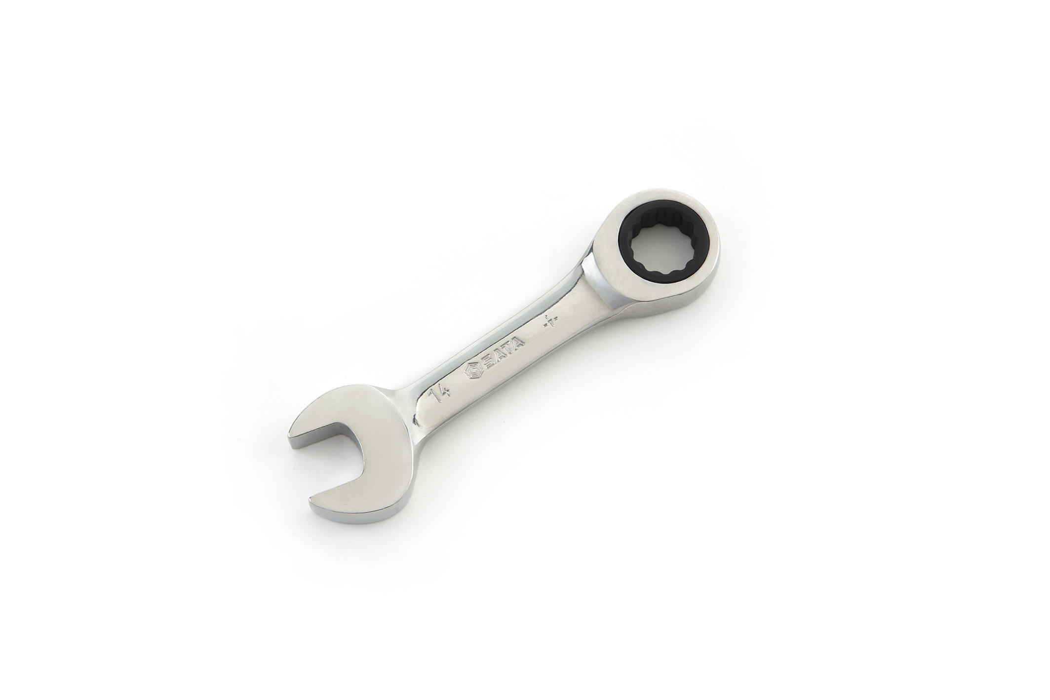 SATA/世达 全抛光两用短快扳12MM 43303
