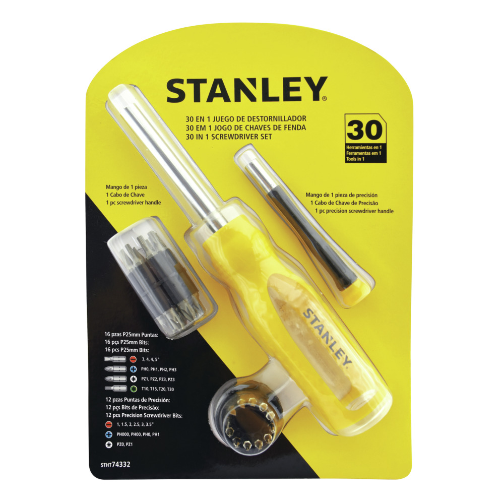 STANLEY/史丹利 30件多用换头螺丝批组合 STHT74332-8-23 紧固