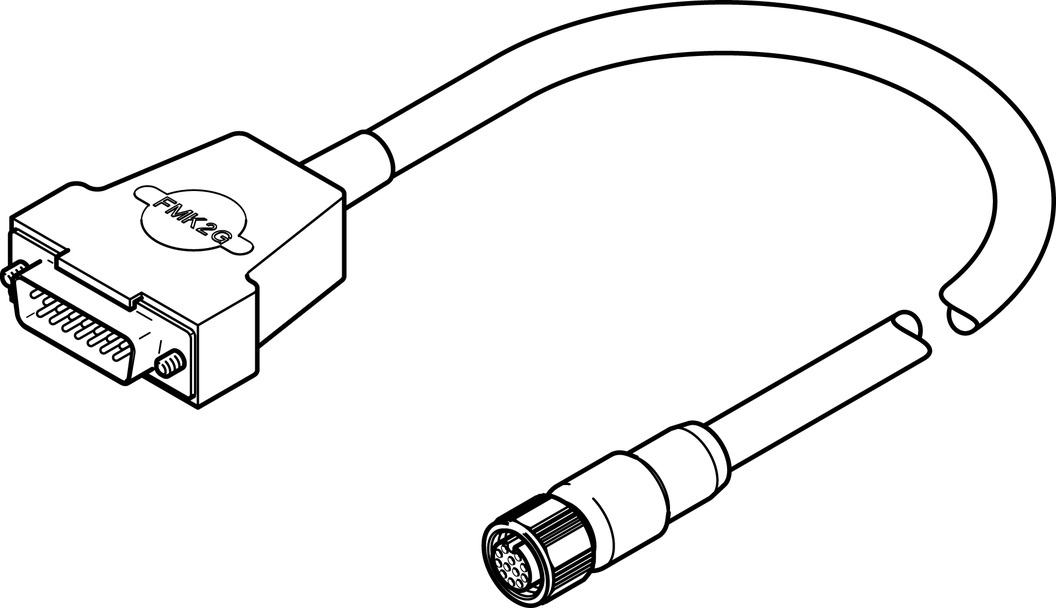 FESTO/费斯托 编码器电缆 NEBM-M12G12-RS-15-N-S1G15