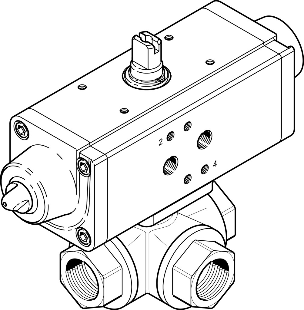 FESTO/费斯托 成套球阀单元 VZBA-1/2