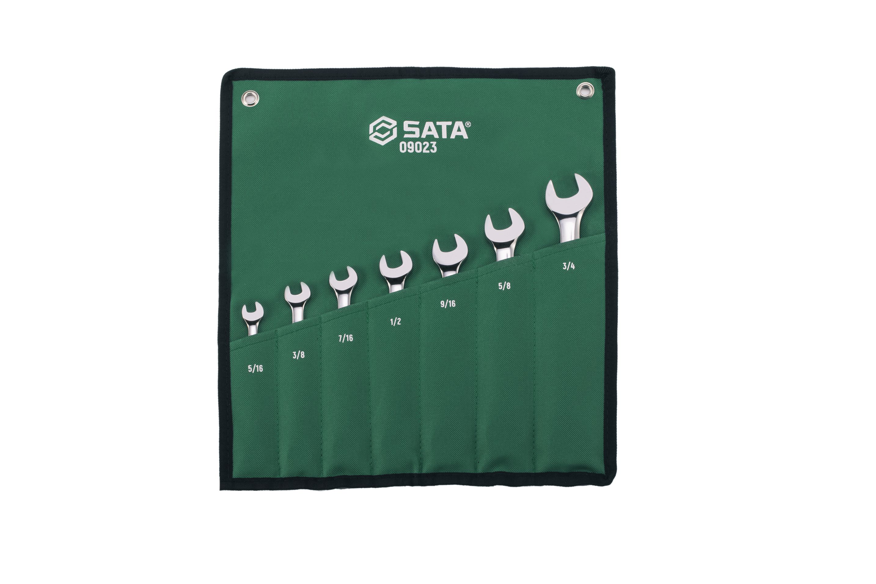 SATA/世达 7件英制全抛光两用快扳组套 09023