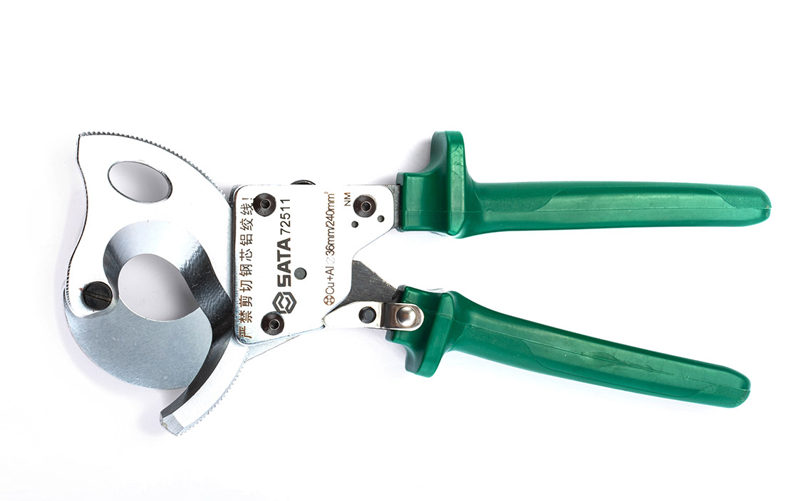 SATA/世达 棘轮式手动电缆剪240MM² 72511