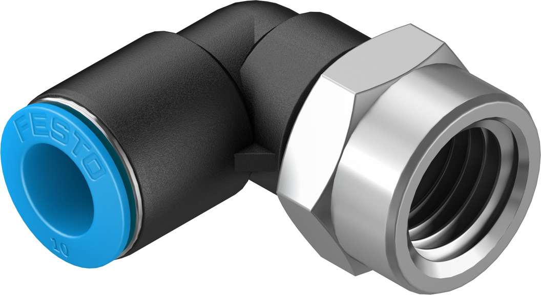 FESTO/费斯托 L 型快插式螺纹接头 QSLF-3/8-10-B