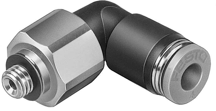 FESTO/费斯托 L 型快插式螺纹接头，可旋转型 QSRL-M5-6
