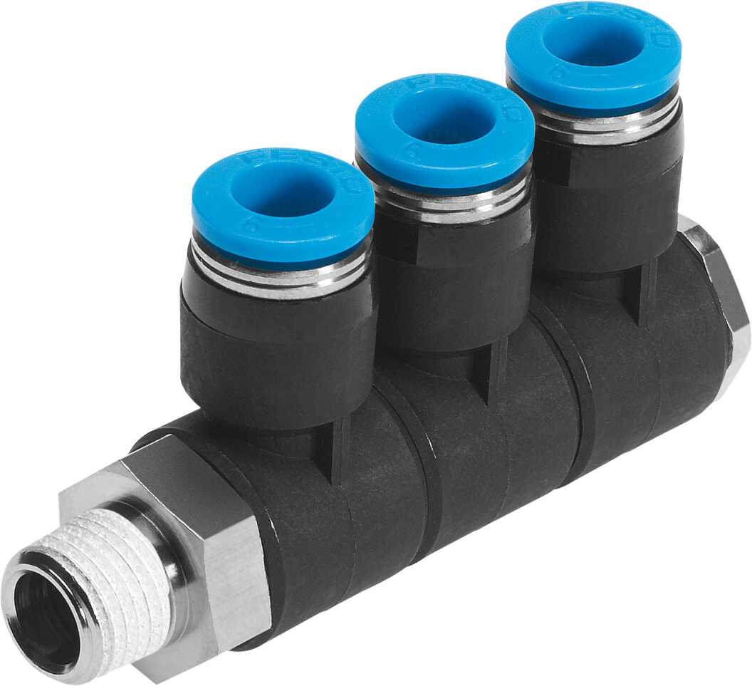 FESTO/费斯托 中空复合式分气接头 QSLV3-1/2-12