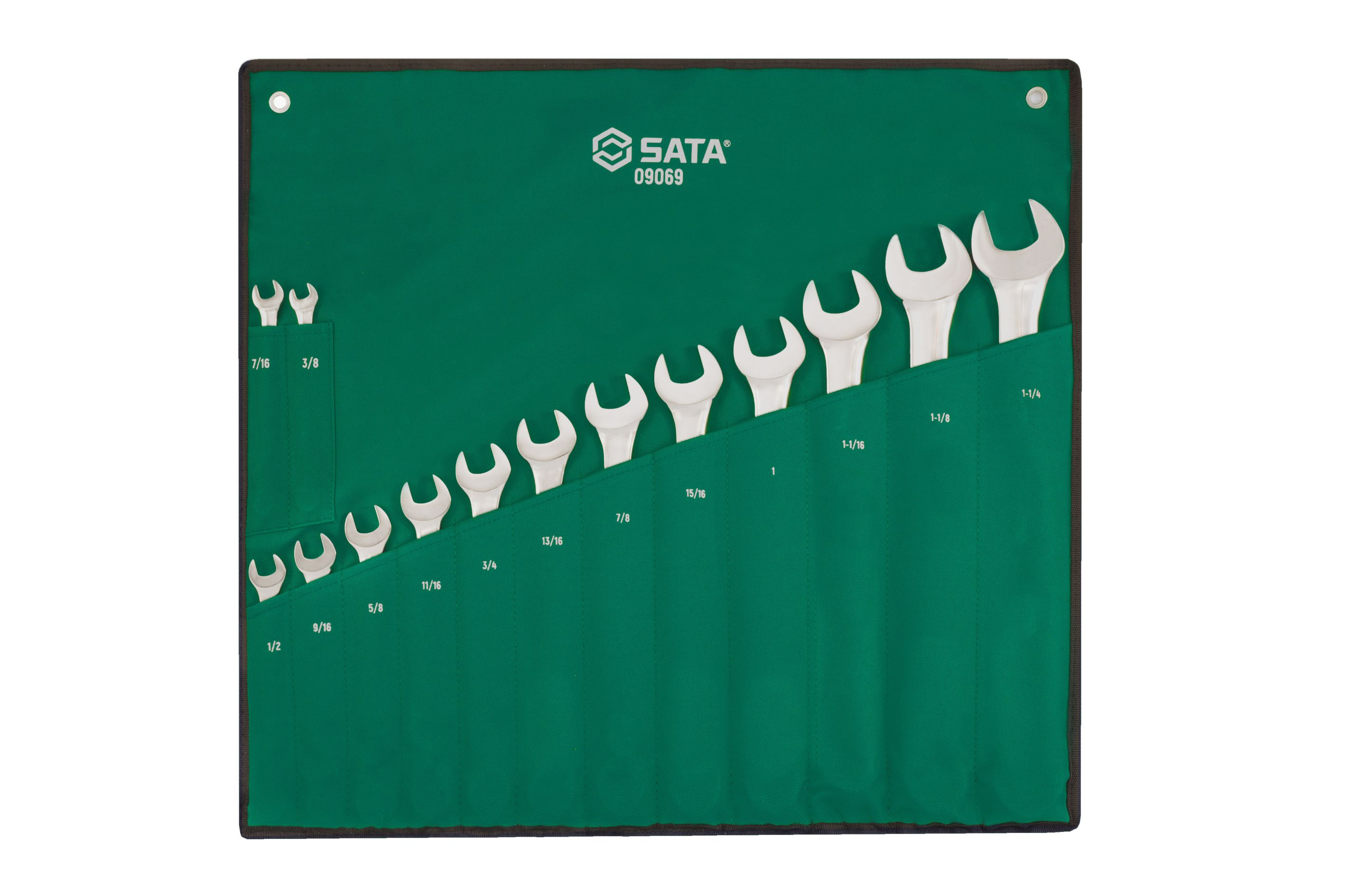 SATA/世达 14件英制全抛光两用扳手组套 09069