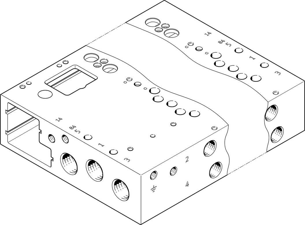 FESTO/费斯托 气路板 VABM-L1-14W-G14-24-GR