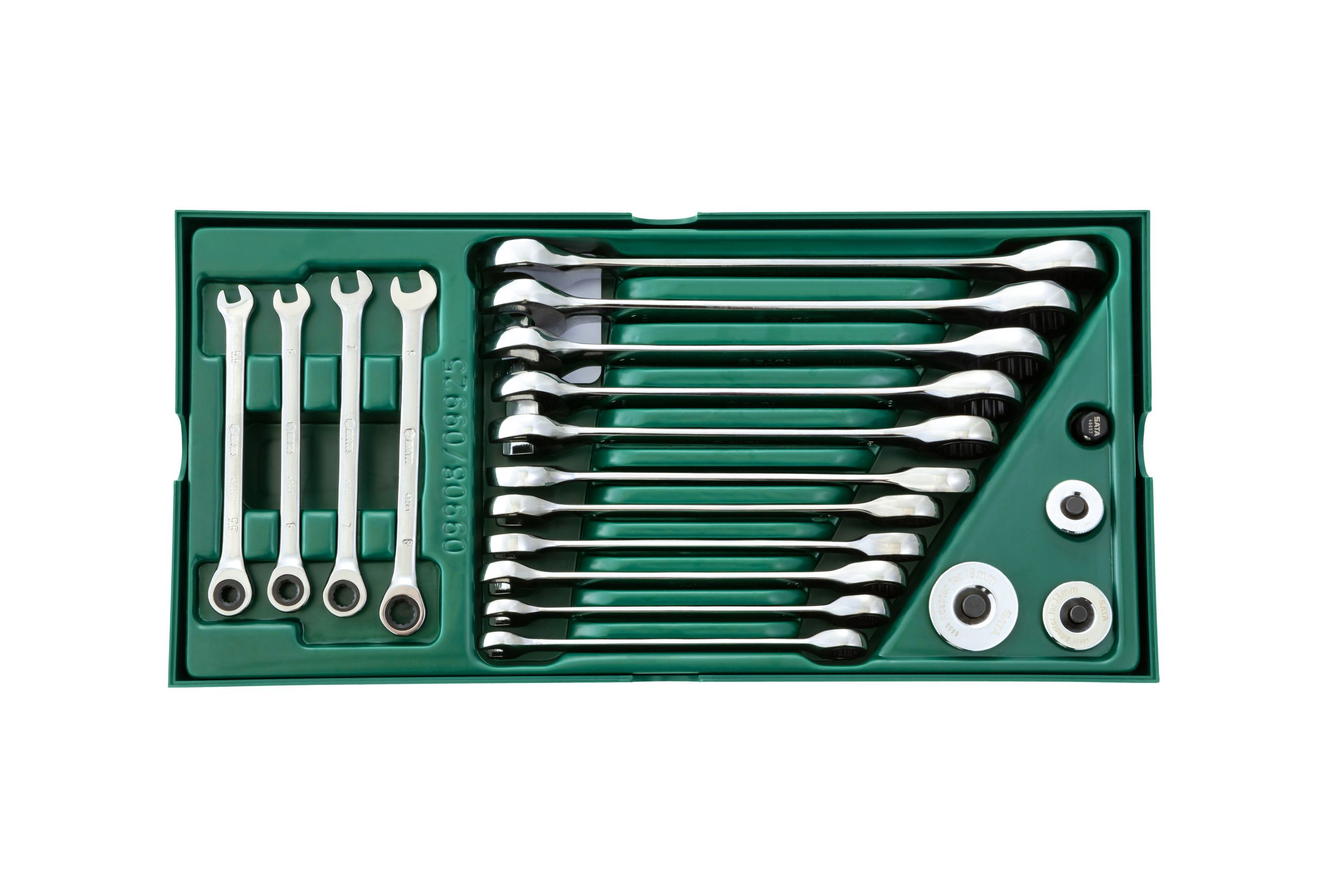 SATA/世达 工具托组套-19件全抛光两用快扳 09908
