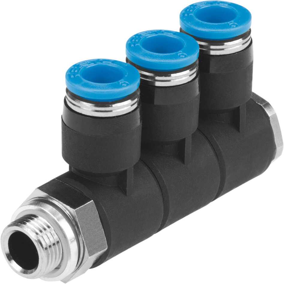 FESTO/费斯托 中空复合式分气接头 QSLV3-G1/2-12
