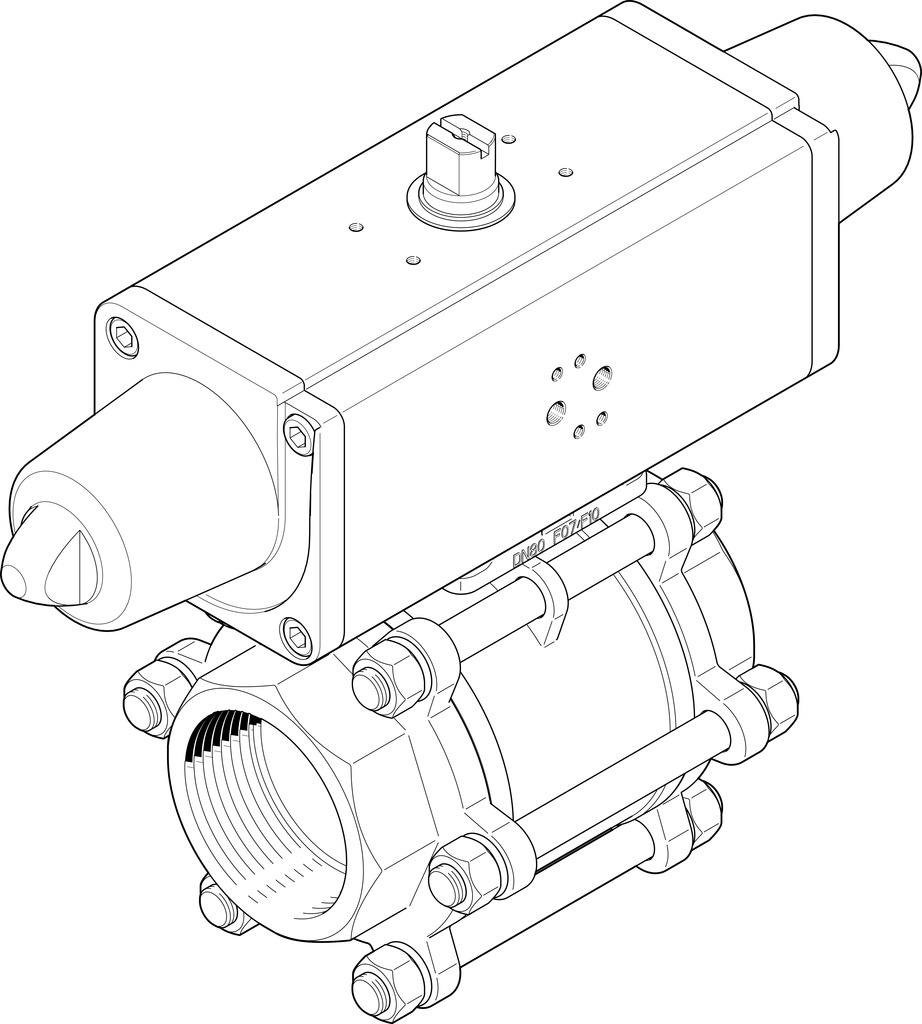 FESTO/费斯托 成套球阀单元 VZBA-4