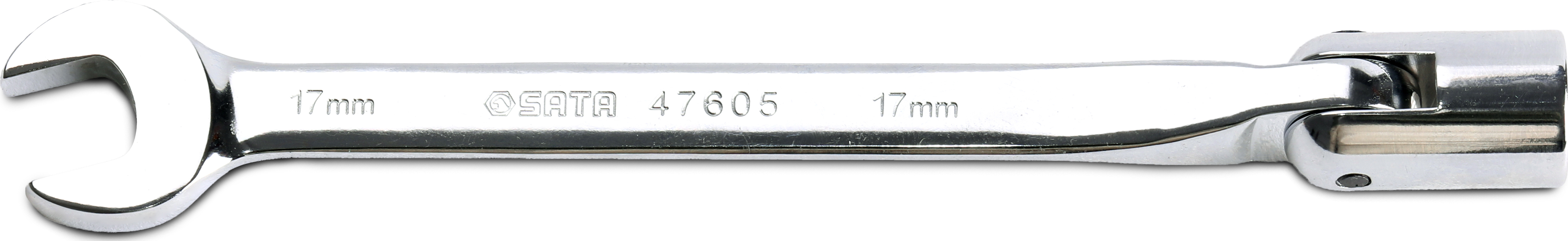 SATA/世达 全抛光套筒开口扳手17MM 47605