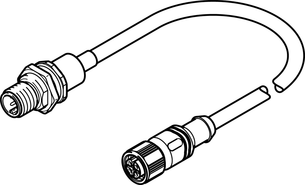 FESTO/费斯托 电机电缆 NEBM-M12G4-RS-2.23-N-M12G4H