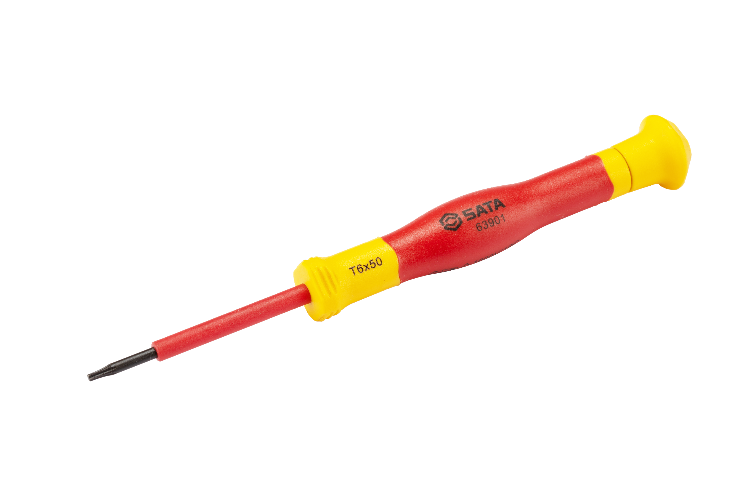 SATA/世达 VDE双色柄绝缘花型精密螺丝批T15*50mm 63904