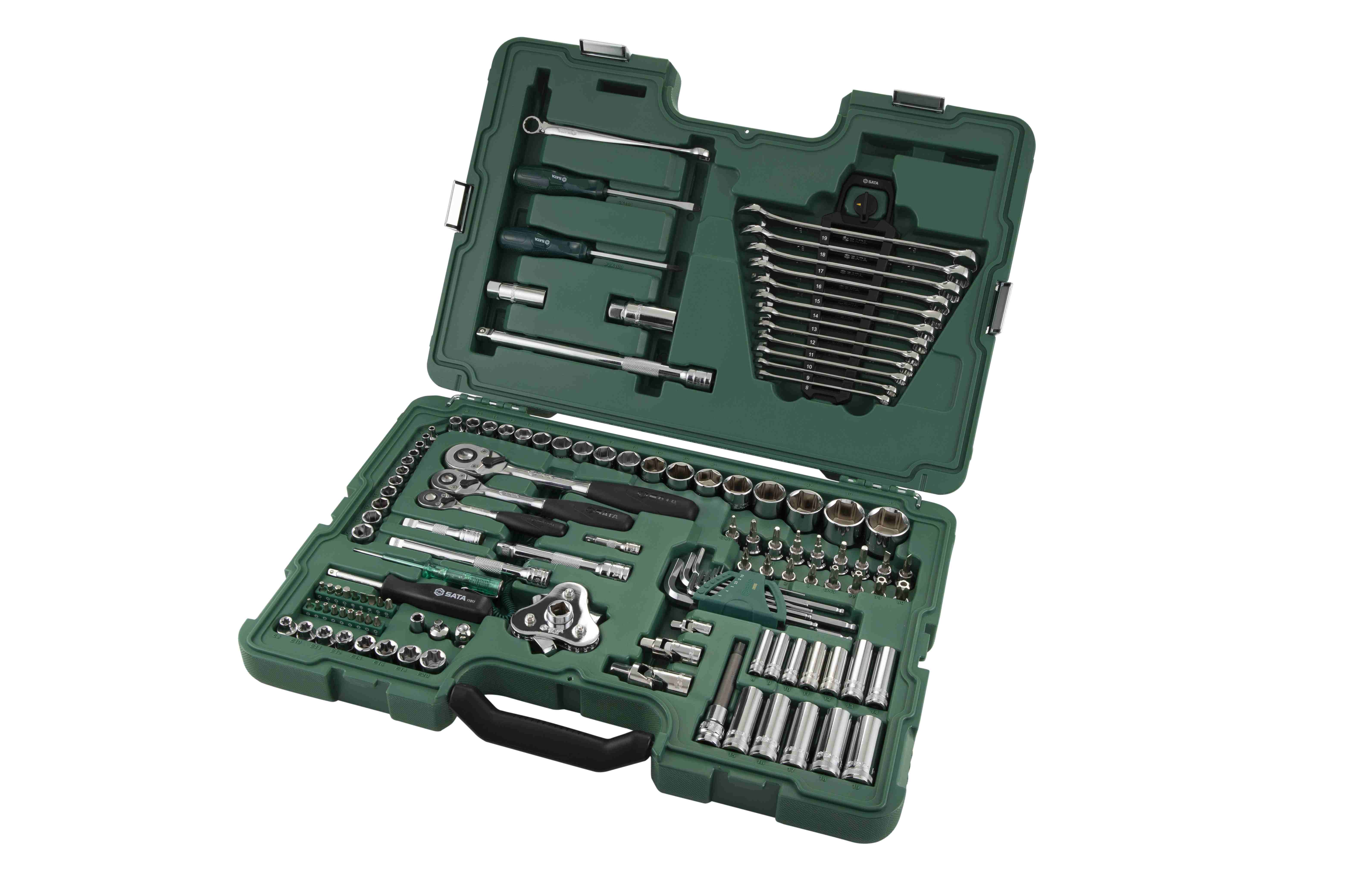 SATA/世达 120+8件6.3x10x12.5MM系列汽车维修综合组套 09014A