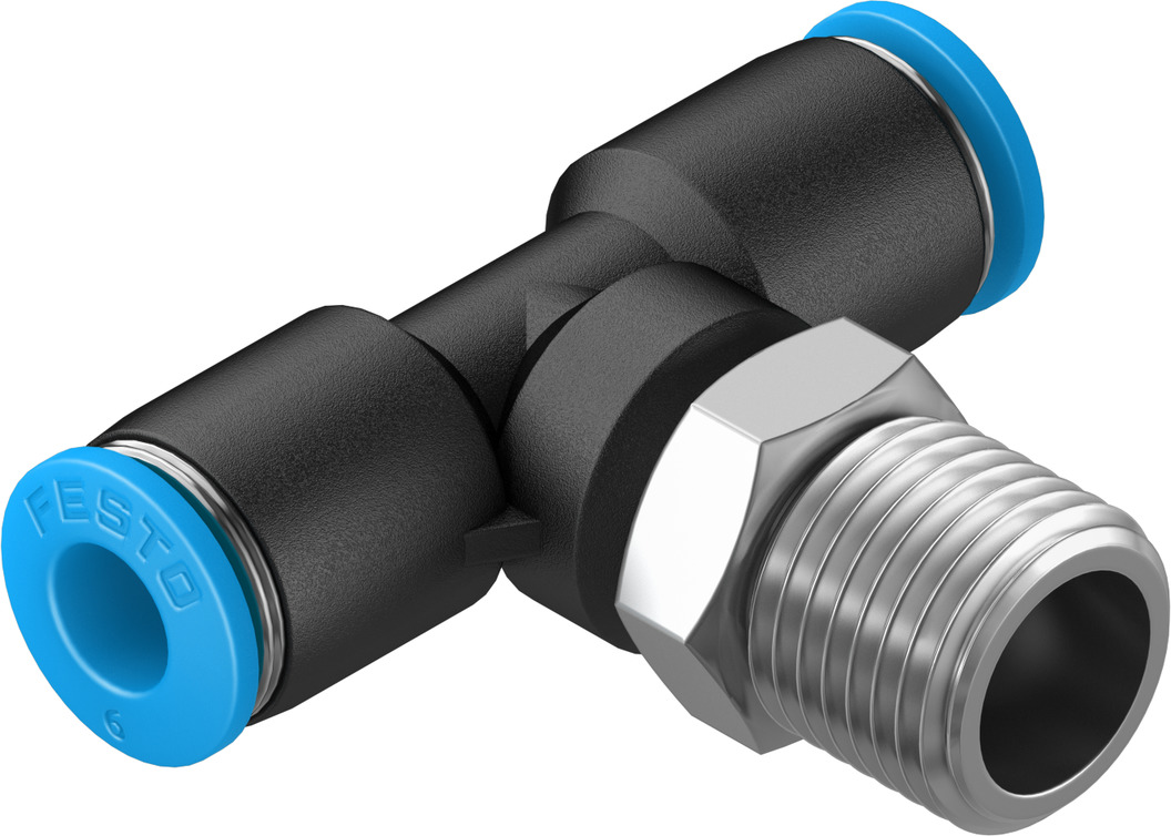 FESTO/费斯托 T 形螺纹接头 QST-1/4-6-100