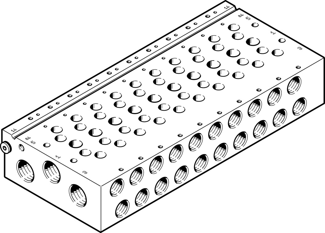 FESTO/费斯托 气路板 VABM-L1-18W-G38-14