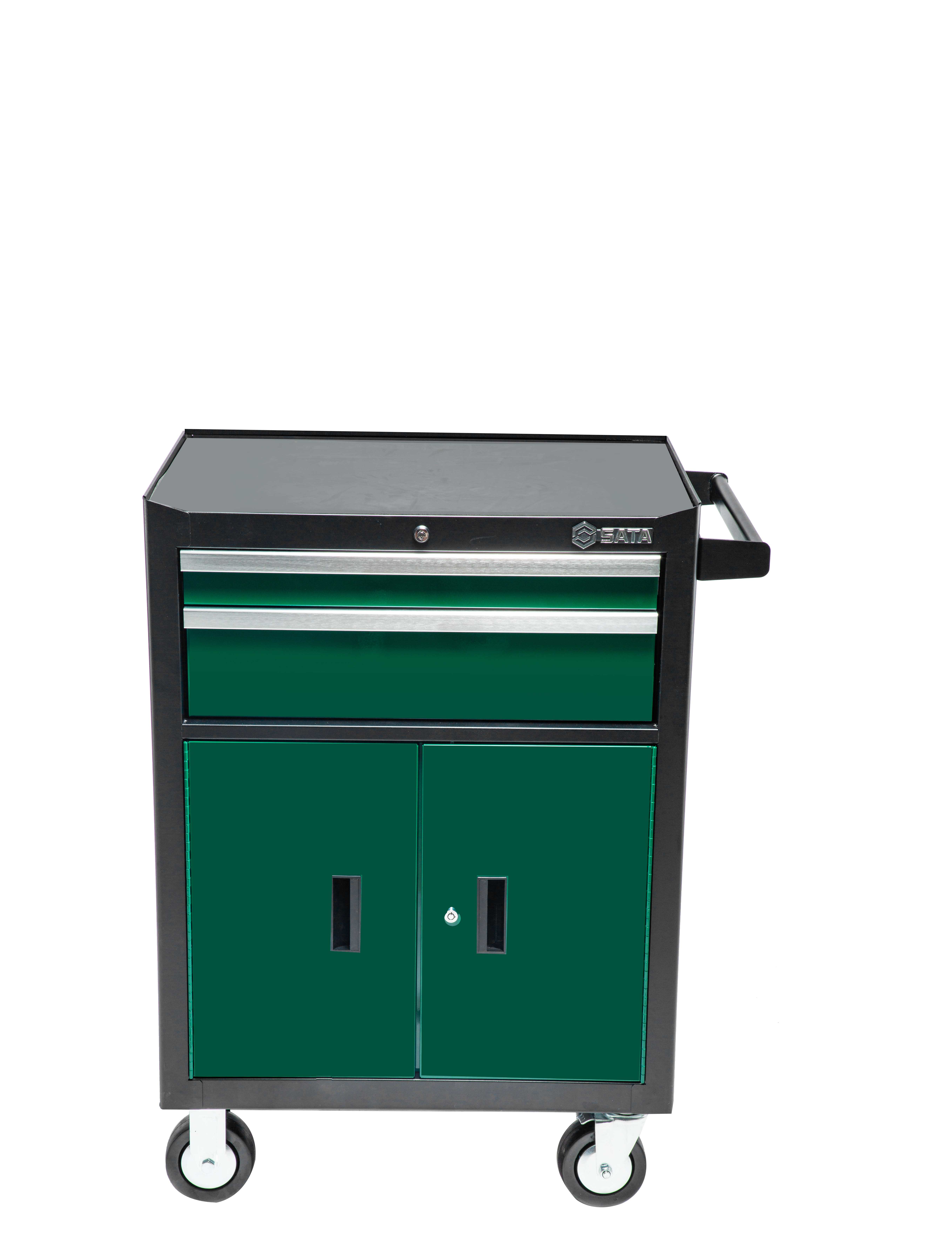 SATA/世达 汽修2抽屉2门工具车（27寸） 95124