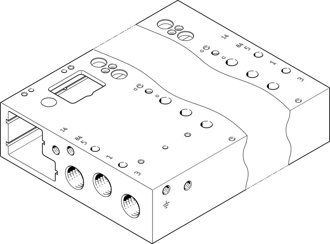 FESTO/费斯托 气路板 VABM-L1-14G-G14-24-M-GR