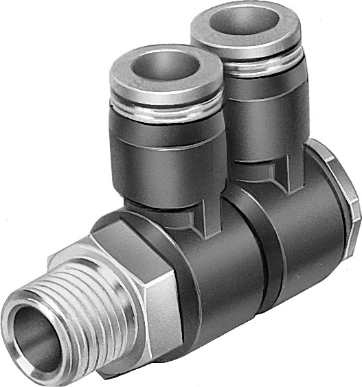 FESTO/费斯托 中空复合式分气接头 QSLV2-3/8-12
