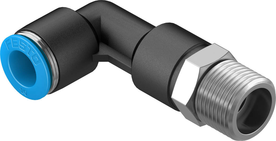 FESTO/费斯托 L 型快插式螺纹接头，加长型 QSLL-3/8-10