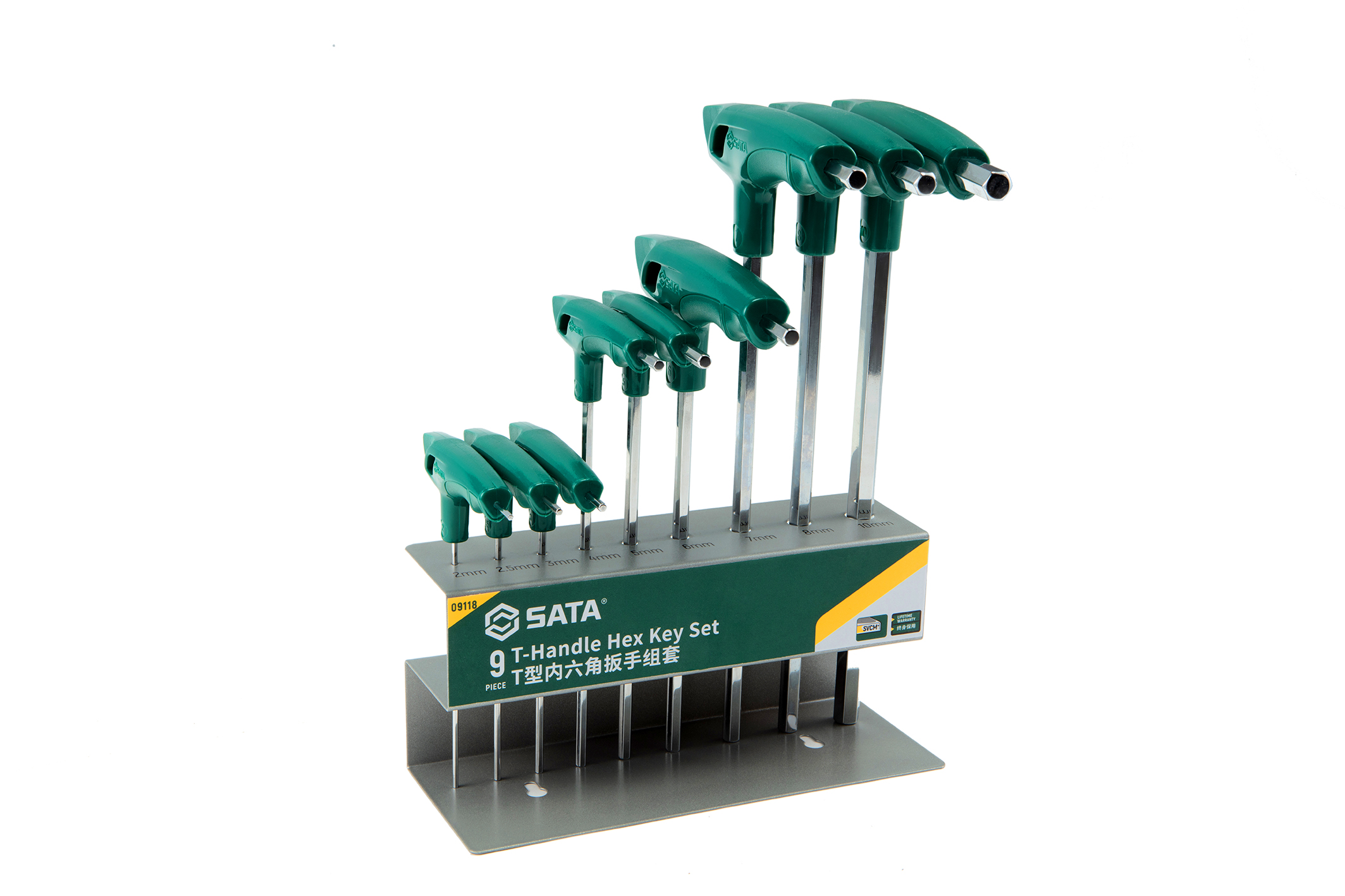 SATA/世达 9件T型内六角扳手组套 09118