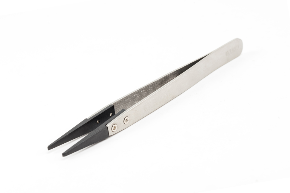SATA/世达 防静电宽头镊子130MM 03162