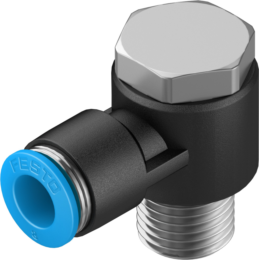 FESTO/费斯托 L 型快插式螺纹接头 QSLV-1/4-8-50