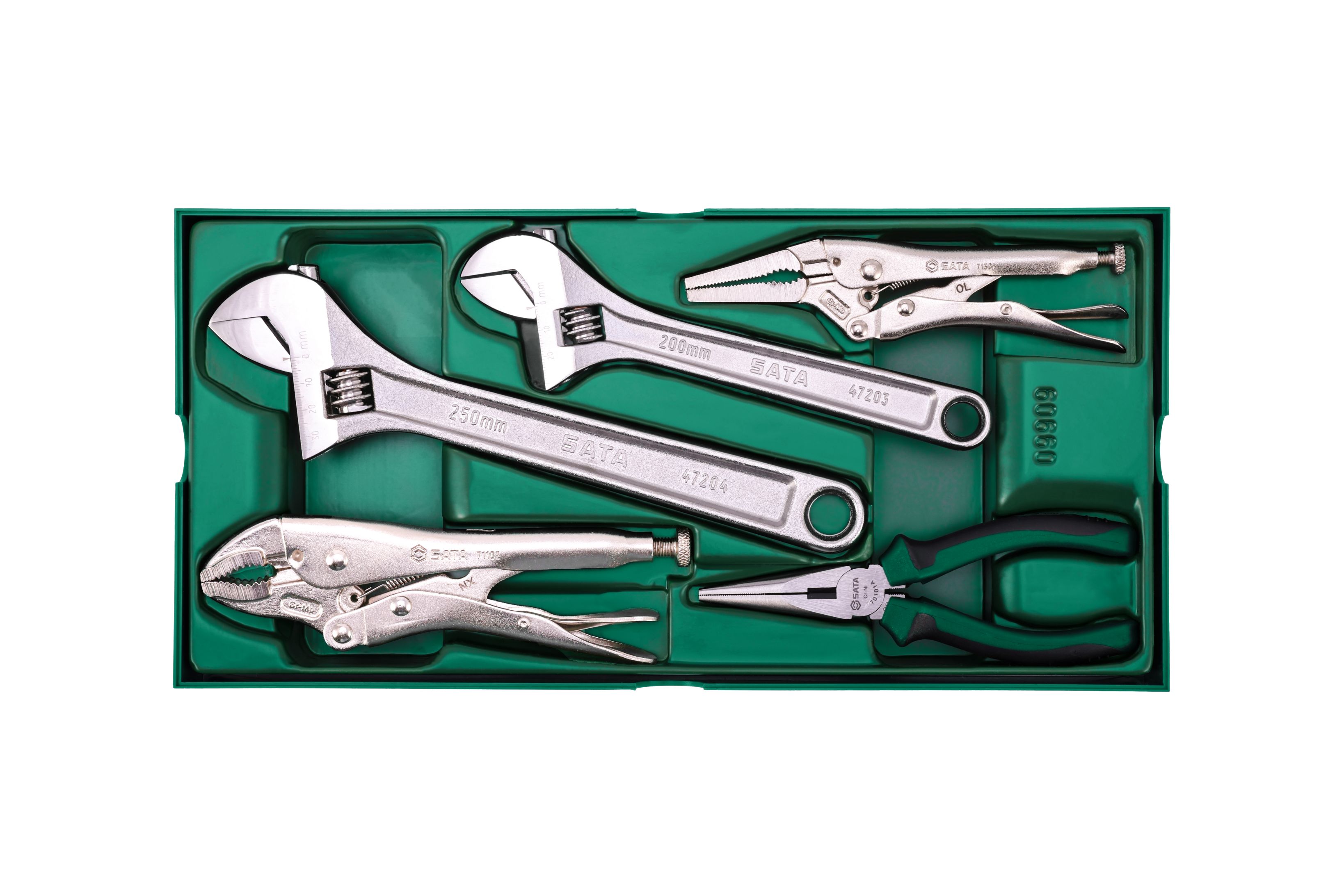 SATA/世达 工具托组套-5件活动扳手及钳子 09909