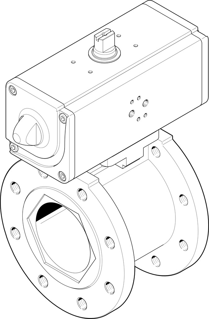 FESTO/费斯托 成套球阀单元 VZBC-100-FF-16-22-F0710-V4V4T-PP240-R-90-C