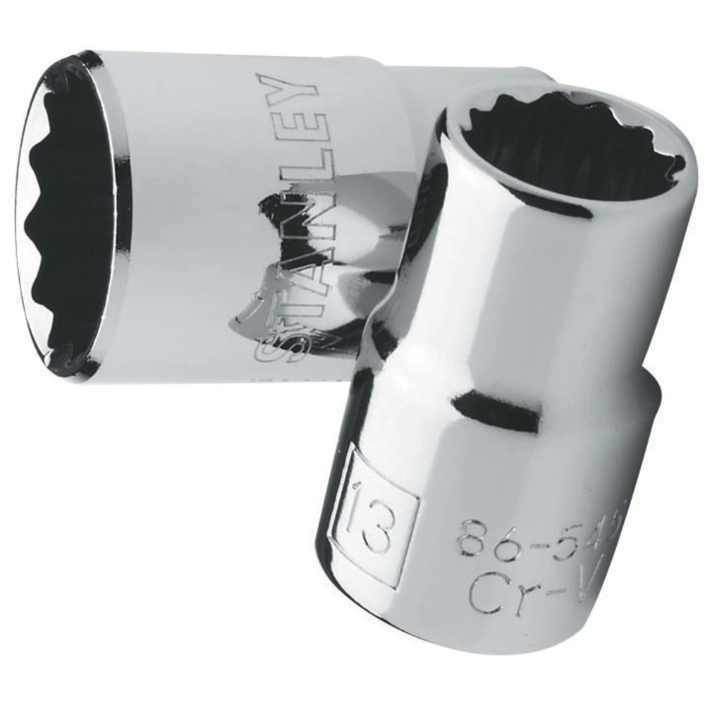 STANLEY/史丹利 12.5MM系列公制12角标准套筒13mm 86-545-1-22 紧固