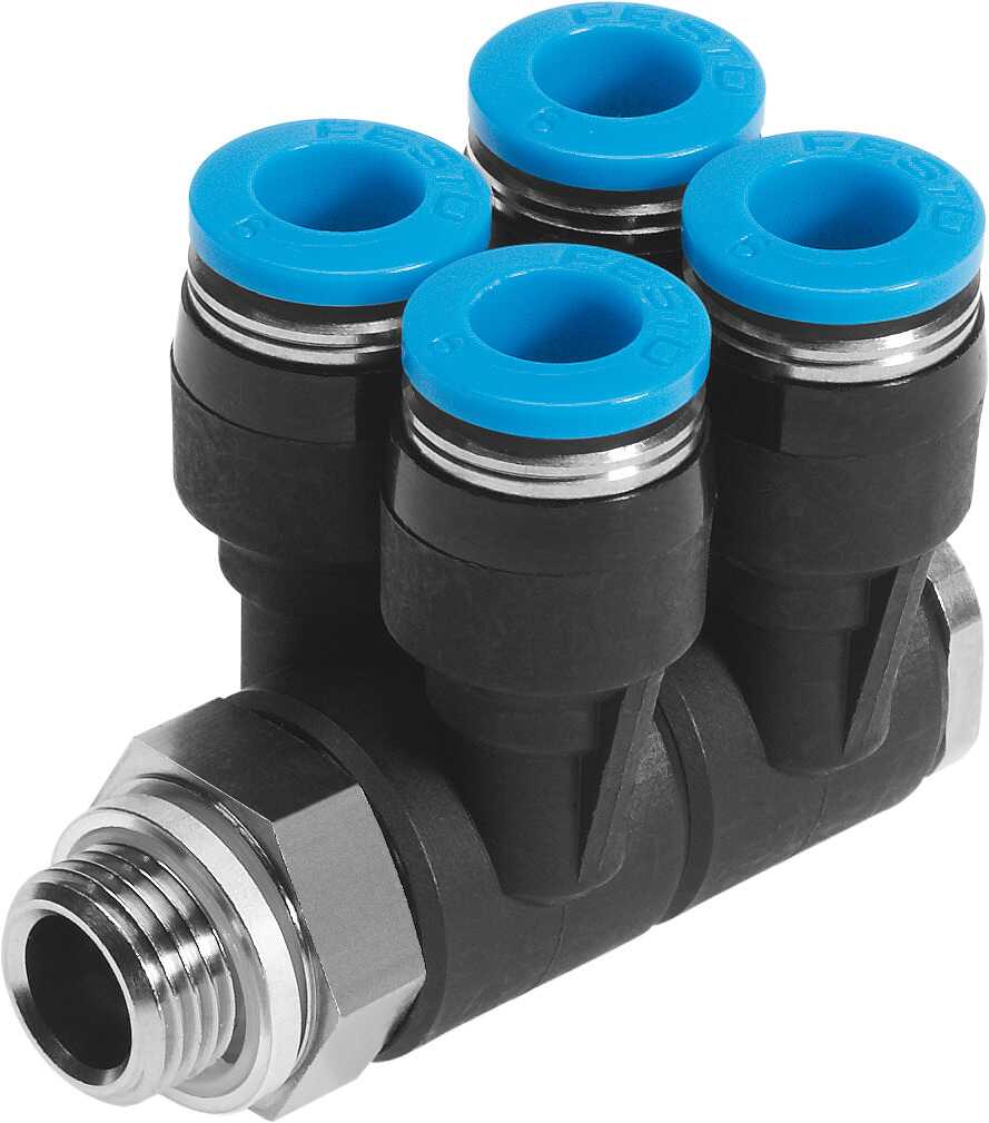 FESTO/费斯托 中空复合式分气接头 QSLV4-G1/8-6