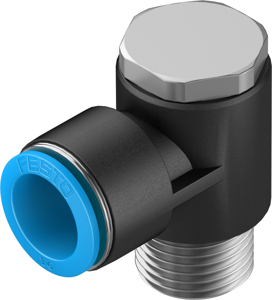 FESTO/费斯托 L 型快插式螺纹接头 QSLV-1/2-16