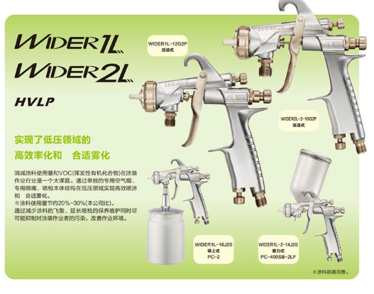 岩田 喷漆枪 WIDER1-L-2-16J2S 含喷壶
