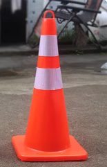 DEASTEC 橡胶路锥70cm反光路障锥 (PVC)提环高70cm重3.4斤
