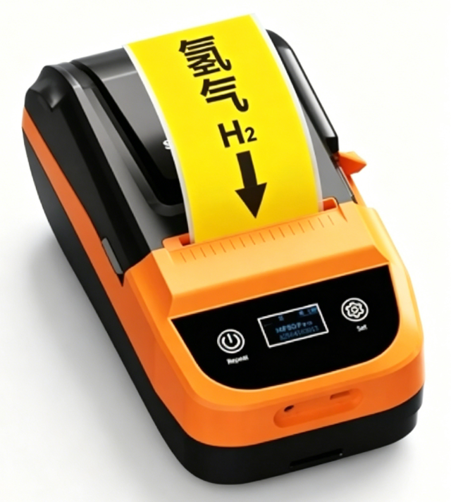 SUPVAN 标签打印机 【黄底黑字】MP50+【含2卷标签+1色带】+便携包