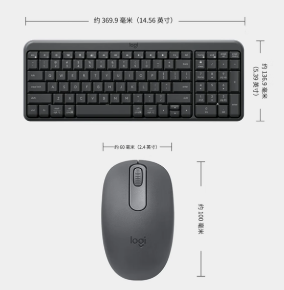 Logitech/罗技 无线蓝牙键盘鼠标套装 MK251键盘+M196鼠标