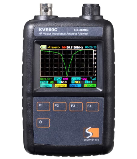 KVE 天线分析仪 KVE60C短波天分 RFID射频驻波阻抗检测 全英文版 全英文版 测试和调谐 0.5–60 MHz 范围