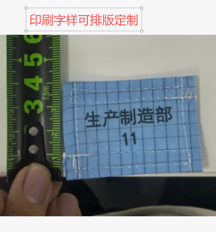 朗道 无尘室鞋标 字样编码(定制） 长54*高40mm