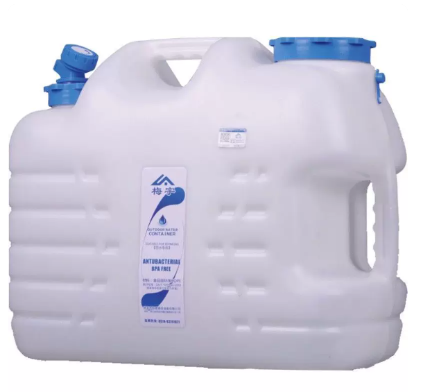 梅宇 宇户外水桶带龙头车载储水桶 食品级PE水桶 18.5L